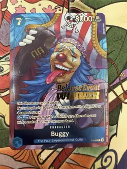 Buggy P-084 Release Event Winner Promo One Piece English NM - Image 2