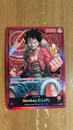 Monkey.D.Luffy Leader Foil Pre-Errata - One Piece TCG - ST01-001 English⚓📈 - Image 1