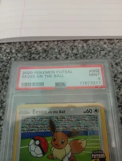 Eevee On the Ball 2020 Futsal UK Exclusive Promo Card PSA 9 Mint 002/005 - Image 2