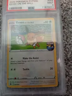 Eevee On the Ball 2020 Futsal UK Exclusive Promo Card PSA 9 Mint 002/005 - Image 3