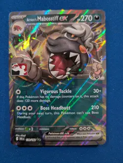 Pokemon TCG Arven's Mabosstiff EX 139/182 Destined Rivals STAMPED Prize Pack - Image 1