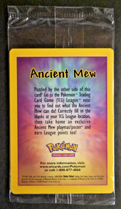 Ancient Mew SEALED Promo Holo Rare Pokemon The Movie 2000 Card - Image 1