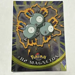 1999 Topps Pokemon TV Animation Edition #82 Magneton Error Card Holo 1st Print - Image 3