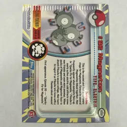 1999 Topps Pokemon TV Animation Edition #82 Magneton Error Card Holo 1st Print - Image 4