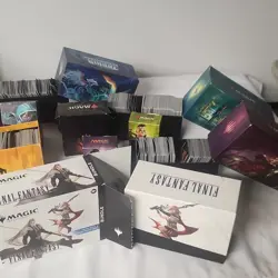 Magic: The Gathering & Final Fantasy Collectible Card Lot with Storage Boxes - Image 3