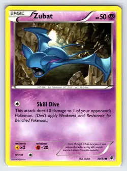 Zubat 30/83 2016 Generations 20th Anniversary Pokemon Card Non Holo Common - Nm - Image 1