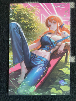 Matchmaker 2 Spicy Waifu A5 Size Card Board Nami One Piece Jeans - Image 1