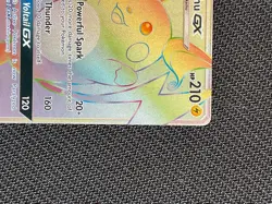 Raichu GX HP Secret Rare Rainbow 75 Shining Legends Pokemon TCG Card 2017 - Image 4