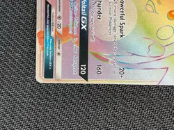 Raichu GX HP Secret Rare Rainbow 75 Shining Legends Pokemon TCG Card 2017 - Image 5