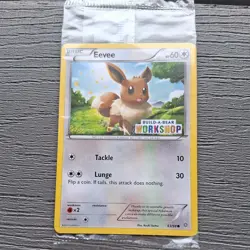 Pokemon Eevee Card 63/98 Build-A-Bear Workshop, Sealed, NM/Mint Condition - Image 1