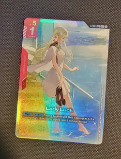 Lady Luck ST08-013 C+ Gundam Card Game Flash of Radiance English Near Mint/Mint - Image 1