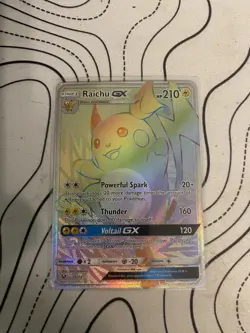 Pokemon TCG Raichu GX Shining Legends Sun & Moon Secret Rare Card 75/73 PSA 10 - Image 1