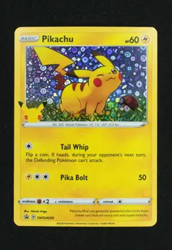 Pokemon 25th Anniversary Pack Pikachu SWSH039 + 2 card General Mills pack SEALED - Image 3