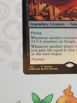 C4363 MAGIC MTG COMMANDER LEGENDS SENGIR, THE DARK BARON #722 LP RARE FOIL - Image 4