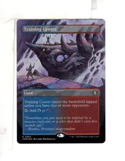 MTG SkeenAB Training Center BORDERLESS FOIL from Commander Masters. NM. - Image 1