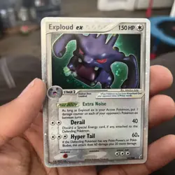 Exploud ex 92/100 Crystal Guardians Holo Ultra Rare Pokemon TCG - Image 1