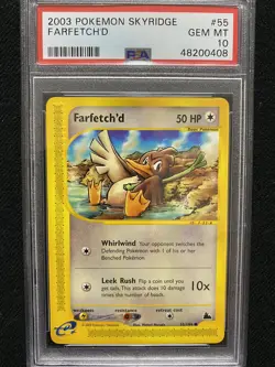 2003 Pokemon Skyridge Farfetch'd 55/144 PSA 10 Gem Mint - Image 1