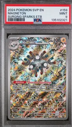 Pokemon Magneton 159 SV Scarlet & Violet Promo Holo PSA 9 Stage 1 Card 2024 - Image 1