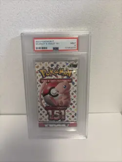 **ITALIAN** 2023 Pokemon Scarlet & Violet 151 Graded Foil Pack PSA 9 - Image 1