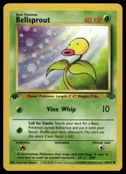 Pokemon Jungle 49/64 Bellsprout 1st Edition - Image 1