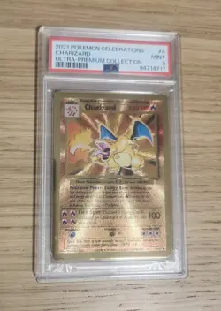 Pokemon Charizard Celebrations Metal Promo Psa 9 - Image 1