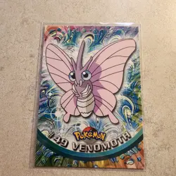 1999 Topps Pokemon TV Animation Edition Series 1 #49 Venomoth Blue Topps Logo - Image 1