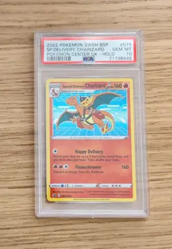 Pokemon GALAXY SWIRL Special Delivery Charizard PSA 10 & 16x Sealed Copies - Image 4