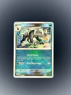 Houndoom 63/131 Pokemon TCG S&V Prismatic Evolutions Masterball Reverse Holo NM - Image 1