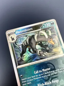 Houndoom 63/131 Pokemon TCG S&V Prismatic Evolutions Masterball Reverse Holo NM - Image 3