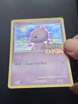 Pokemon TCG Mewtwo Lv65 Pokemon Rumble Promo 9/16 MP Rare - Image 3