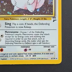 Pokemon TCG Clefairy Base Set 2 6/130 Unlimited Holo Rare - Image 3