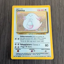 Pokemon Cards: Base Set Rare Holo: Chansey 3/102 - Image 1