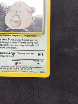 Pokemon Cards: Base Set Rare Holo: Chansey 3/102 - Image 5