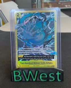 Two-Hundred Million Volts Amaru One Piece Alt Art Premium Booster The Best NM - Image 1