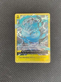 Two-Hundred Million Volts Amaru One Piece Alt Art Premium Booster The Best NM - Image 2