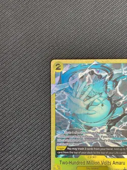Two-Hundred Million Volts Amaru One Piece Alt Art Premium Booster The Best NM - Image 3