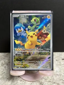 Pokemon Pikachu 027 SVP Scarlet & Violet Promo Holo Basic Card English TCG - Image 1