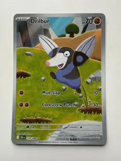 Drilbur 124/086 Pokemon TCG Black Bolt White Flare Card Fresh - NM / M - Image 1