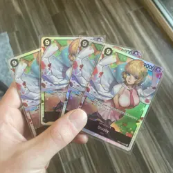 4x One Piece Card Stussy OP07-085 SR 500 Years in the Future English Playset NM - Image 1