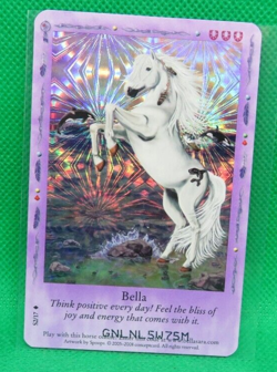 Bella Sara Horse Trading Card Game Bella #S2/17 Shiny Foil Native Lights - Image 1