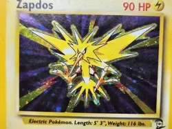 Pokemon Zapdos 20/130 Holo Rare Base Set 2 HP DMG - Image 4