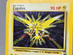 Pokemon Zapdos 20/130 Holo Rare Base Set 2 HP DMG - Image 5
