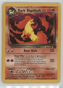 Dark Rapidash Pokemon Team Rocket #44 2000 - Image 1