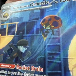 Pokemon TCG Team Rockets Orbeetle Destined Rivals 198/182 Illustration Rare NM - Image 3