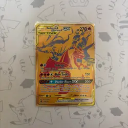 Reshiram Charizard GX Sun & Moon SM247 Holo Promo Card NM Pokemon TCG - Image 1