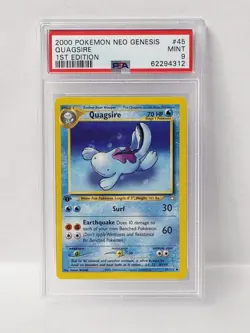 POKEMON 1ST EDITION NEO GENESIS QUAGSIRE #45 PSA 9 VERY NICE!!! - Image 1
