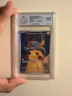 Pikachu with Grey Felt Hat Van Gogh 085 S&V Promo Pokemon PSA 10 Gem Mint - Image 1