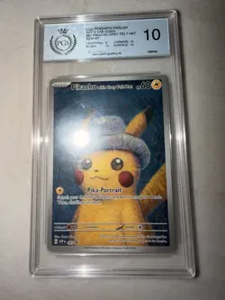 Pikachu with Grey Felt Hat Van Gogh 085 S&V Promo Pokemon PSA 10 Gem Mint - Image 3