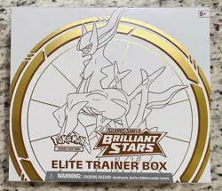 Pokemon TCG Sword & Shield Brilliant Stars Elite Trainer Box ETB Factory Sealed 820650850127 - Image 1