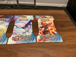 Pokemon XY Primal Clash Sleeved Booster Pack Art Set Of 4 Sealed - Image 3